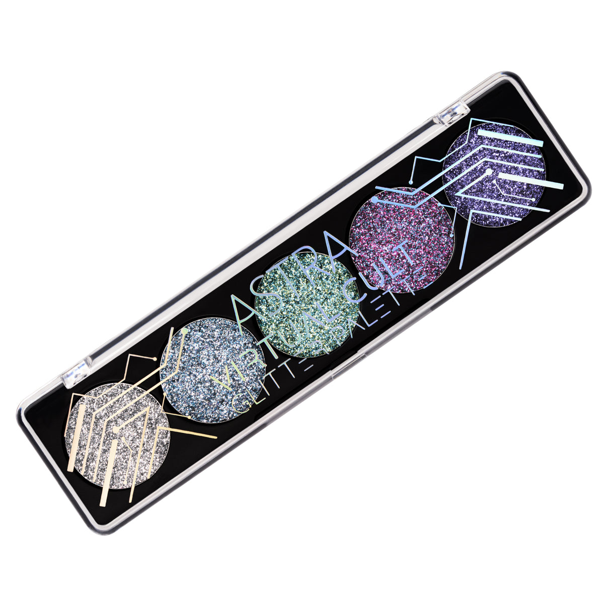ASTRA VIRTUAL CULT GLITTER PALETTE EYE SHADOW KIT 03 4GM