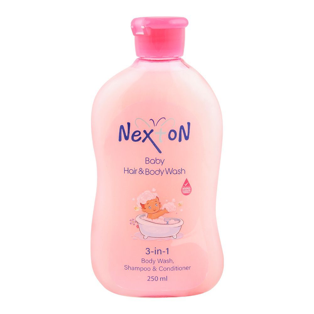 Nexton 3In1 Baby Hair & Body Wash 125Ml