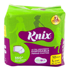 KNIX DISPOSABLE PERIOD PANTIES NAPKIN LARGE 10PCSÂ Â 