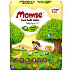 Momse Baby Diapers Medium 60Pcs