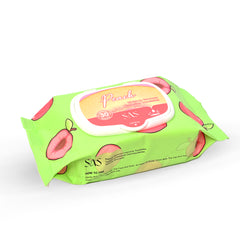 SAS PEACH MAKEUP REMOVING WIPES 30 PCS