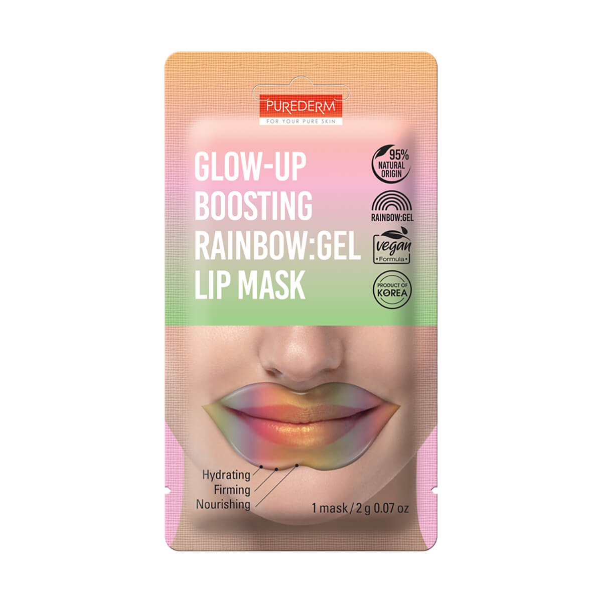 Purederm Glow-Up Boosting Rainbow Gel Lip Mask Ads768 2Gm