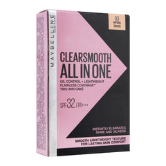 Maybelline Clear Smooth Cake Face Powder Natural 03 9Gm