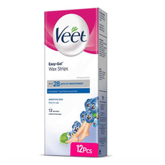 VEET SENSITIVE SKIN BODY WAX STRIPS 12PCS (C)