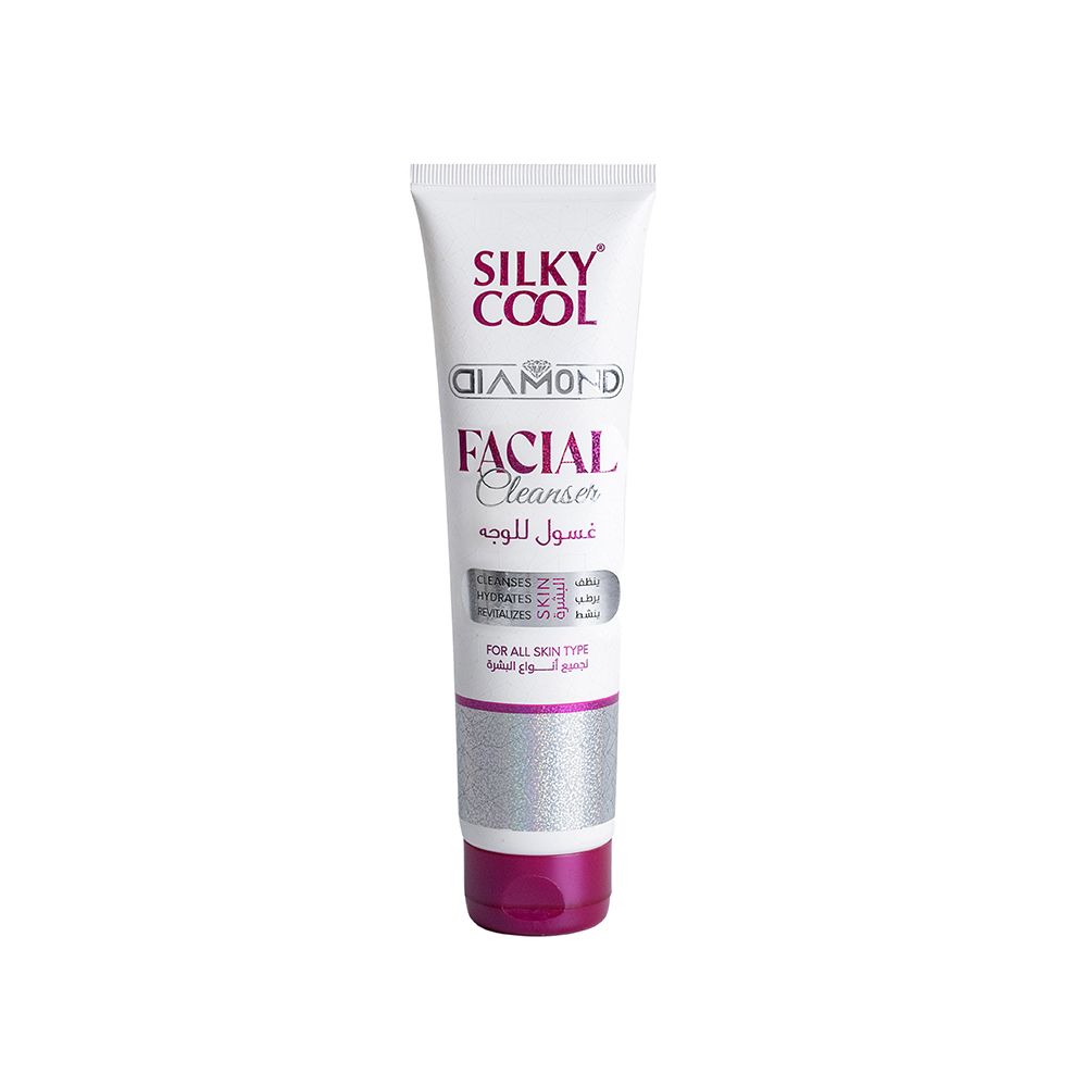 Silky Cool Diamond Facial Cleanser Tube 140Ml