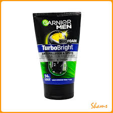 Garnier Men Turbo Light Double White Facial Foam 100Ml