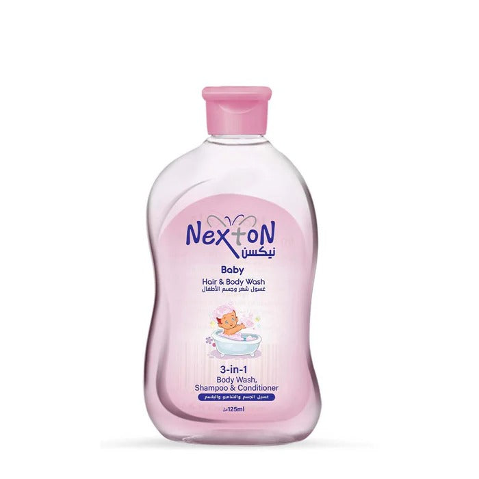 Nexton 3In1 Baby Hair & Body Wash 500Ml