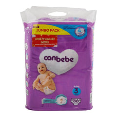 CANBEBE BABY DIAPERS 3 MIDI 56PCS