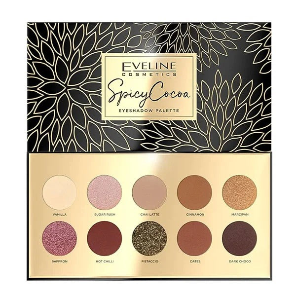 Eveline Palette Spicey Cocoa Eye Shadow Kit 10Gm