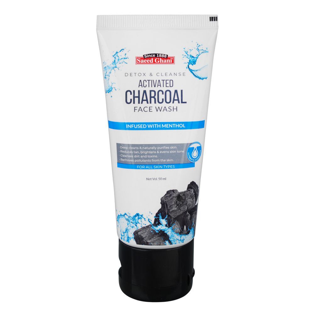 Saeed Charcoal Face Wash 50Ml