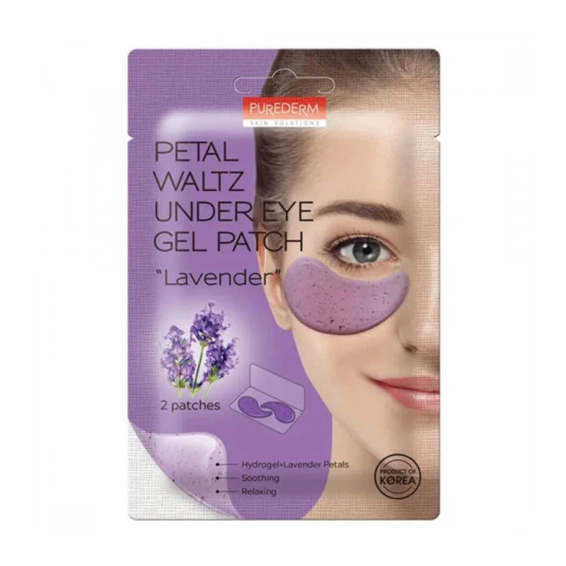 Purederm Petal Waltz Glitter Lavender Gel Eye Patches Ads761 2Pcs