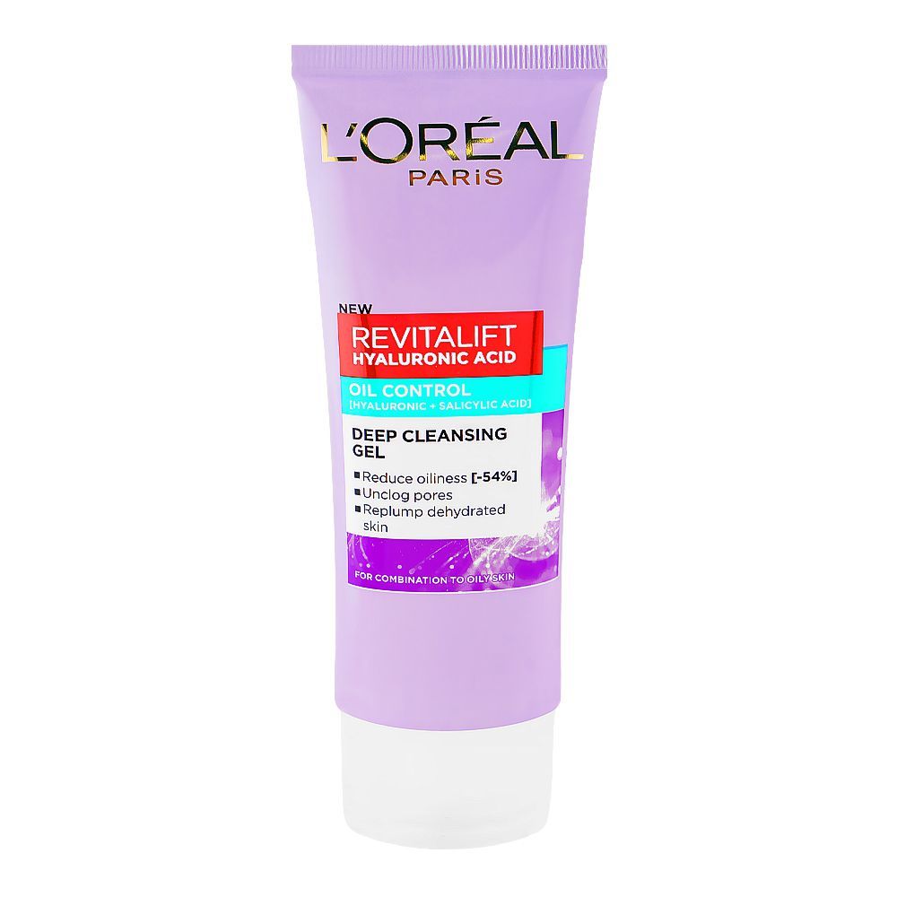 Loreal Revitalift Hyaluronic Acid Oil Control Facial Cleanser 100Ml