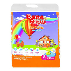 BONA PAPA MAGIC BABY DIAPERS JUMBO SMALL 68PCS  