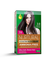 VINCE NURTURAL HAIR COLOR NATURAL DARK BROWN 3.0 50ML  
