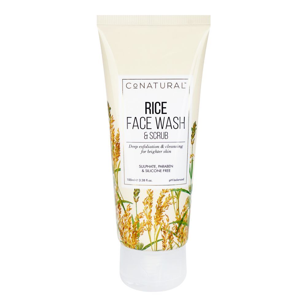 Conatural Rice Face Wash & Scrub 100Ml