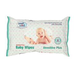 COOL & COOL SENSITIVE PLUS BABY WIPES B-5156 64PCS