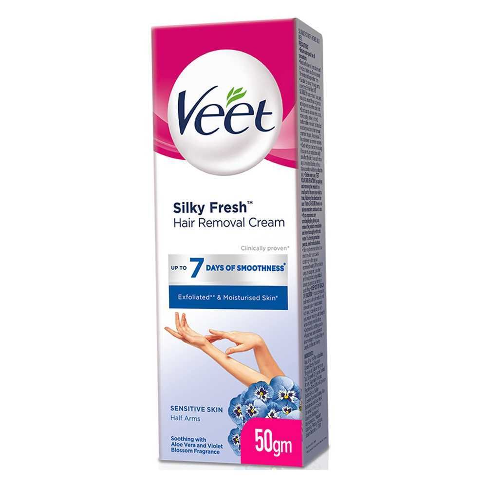 VEET SILK & FRESH SENSITIVE SKIN HAIR REMOVAL CREAM 50GM