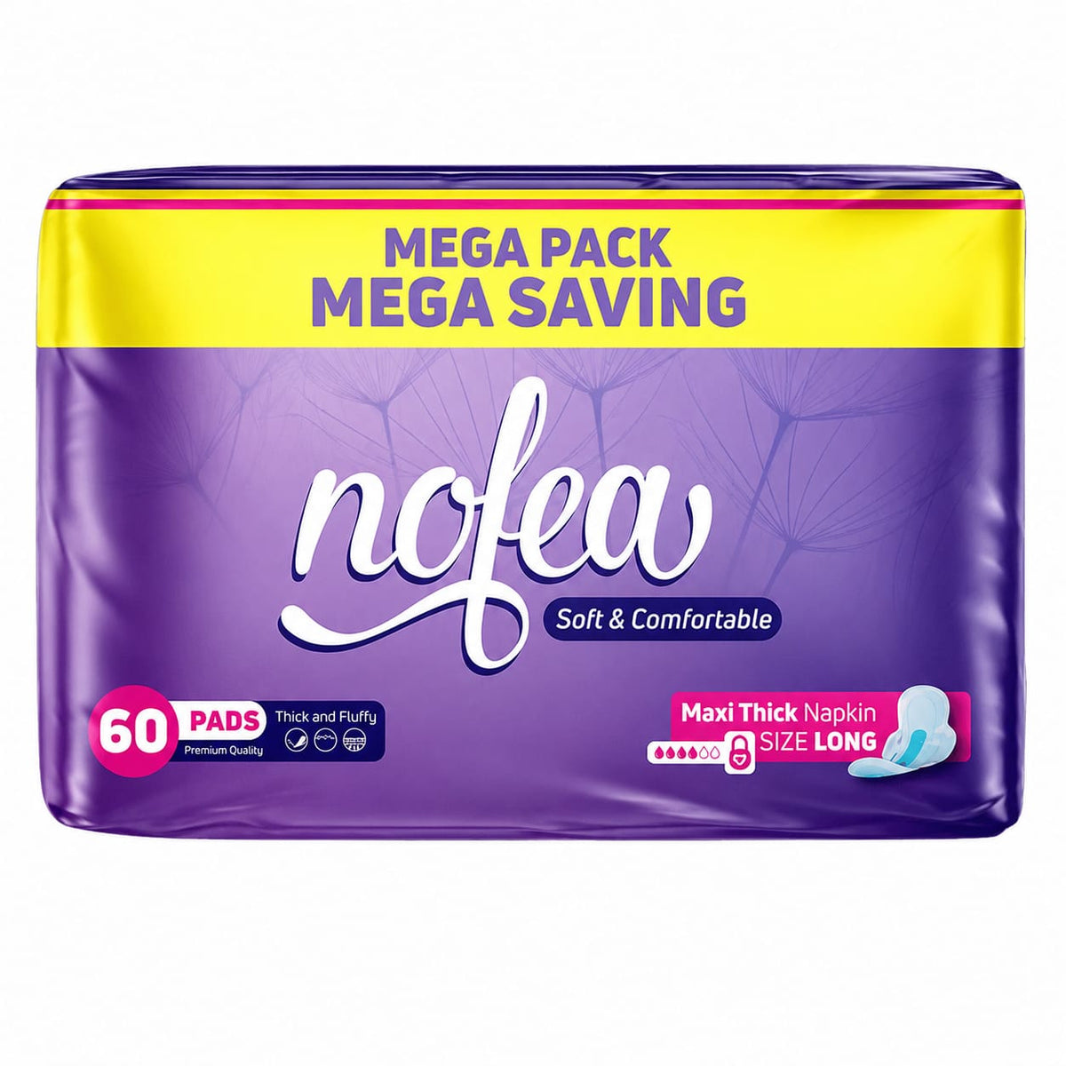 NOFEA MAXI THICK NAPKIN LONG 60PCS