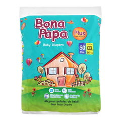 BONA PAPA BABY DIAPERS XX LARGE 50 PCS