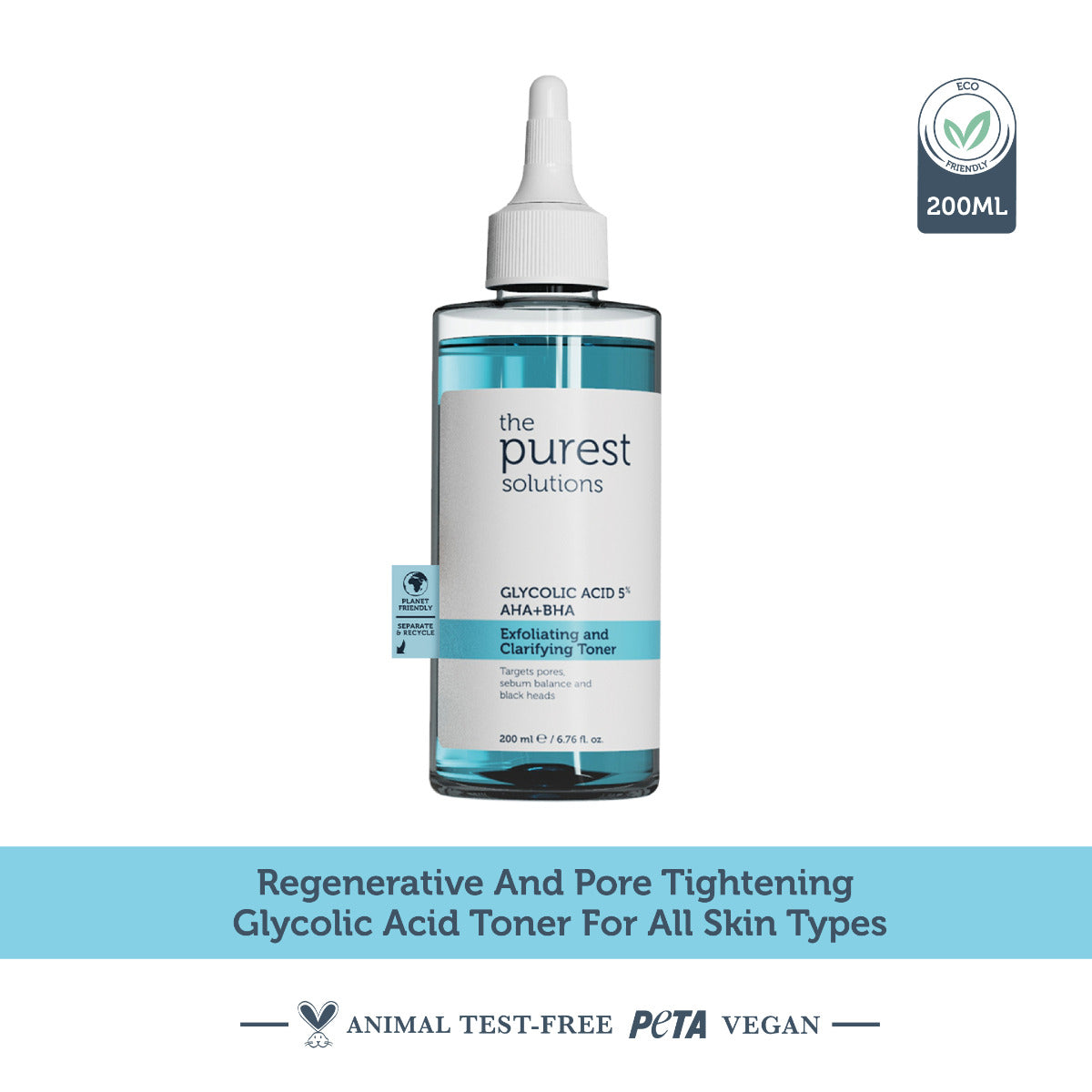 The Purest Solutions Exfoliating and Clarifying Toner 200ML