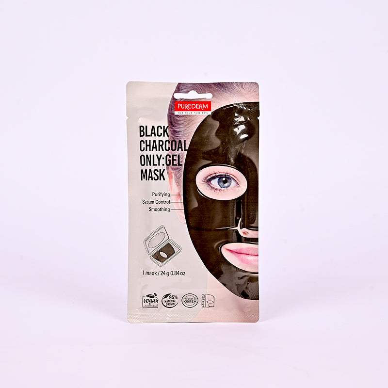 PUREDERM BLACK CHARCAOL ONLY GEL FACE MASK ADS772 24GM 1PCS