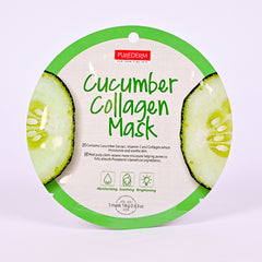 PUREDERM CUCUMBER COLLAGEN FACE MASK ADS806 18GM 1PCS