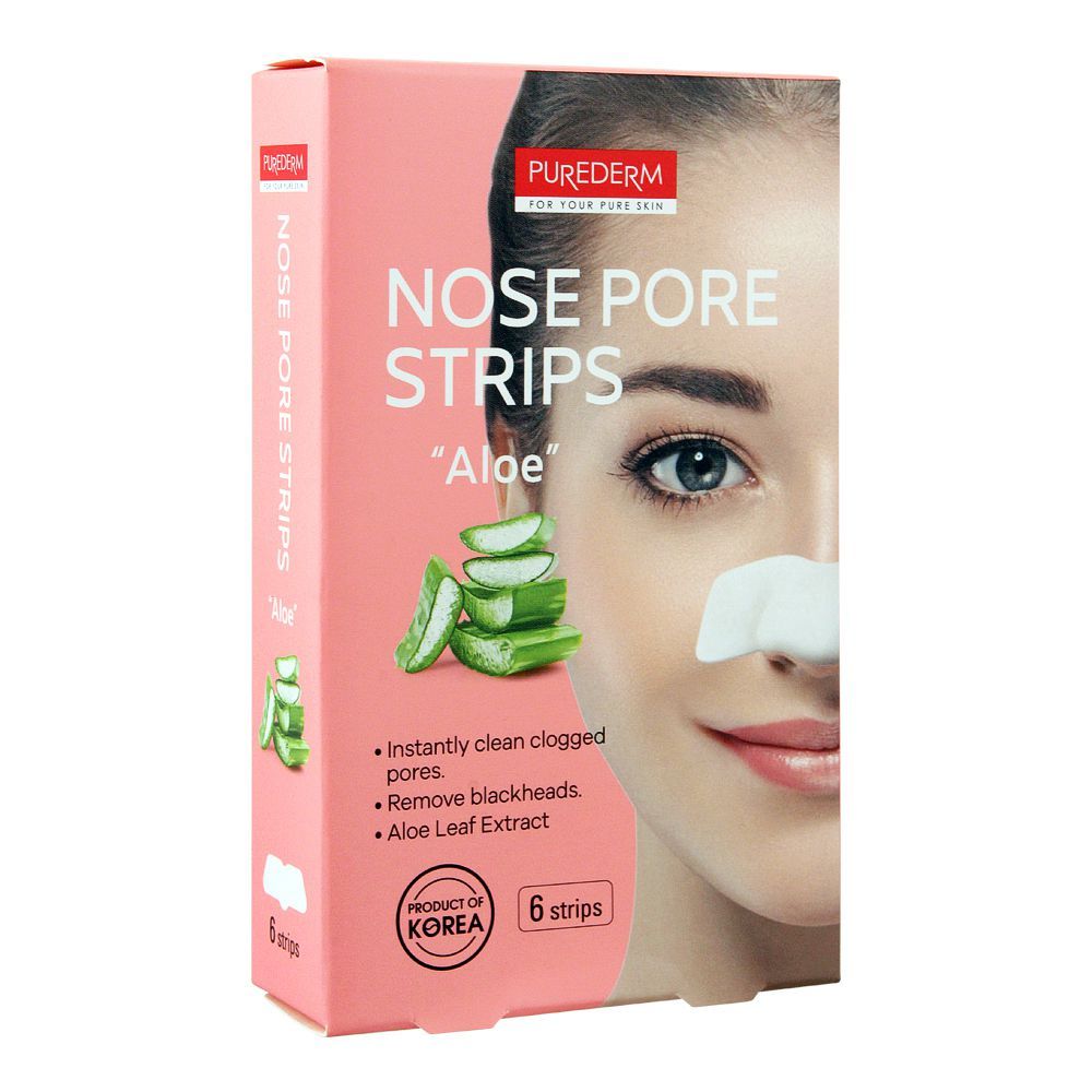 PUREDERM ALOE PORE NOSE STRIPSADS262 6PCS