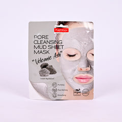 PUREDERM VOLCANIC ASH MUD SHEET FACE MASK ADS832 15GM 1PCS