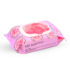 SAS ROSE MAKEUP REMOVING WIPES 30 PCS