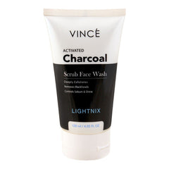 VINCE MEN LIGHTNIX CHARCOAL SCRUB FACE WASH 120ML