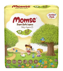 Momse Baby Diapers Small 68Pcs