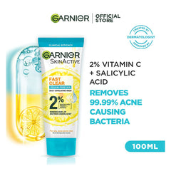 Garnier Fast Clear Acne Prone Face Wash 100Ml