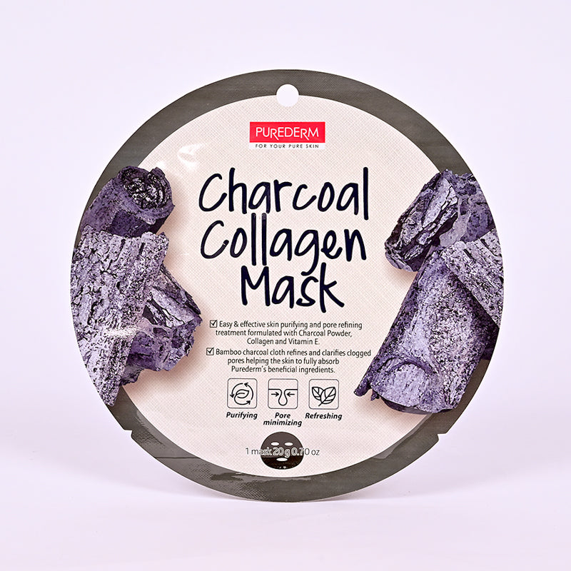 PUREDERM CHARCOAL COLLAGEN FACE MASK ADS813 20GM 1PCS