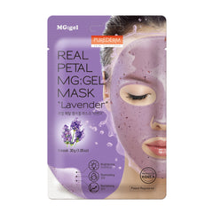 PUREDERM REAL PETAL LAVENDER GEL FACE MASK ADS749 30GM 1PCS