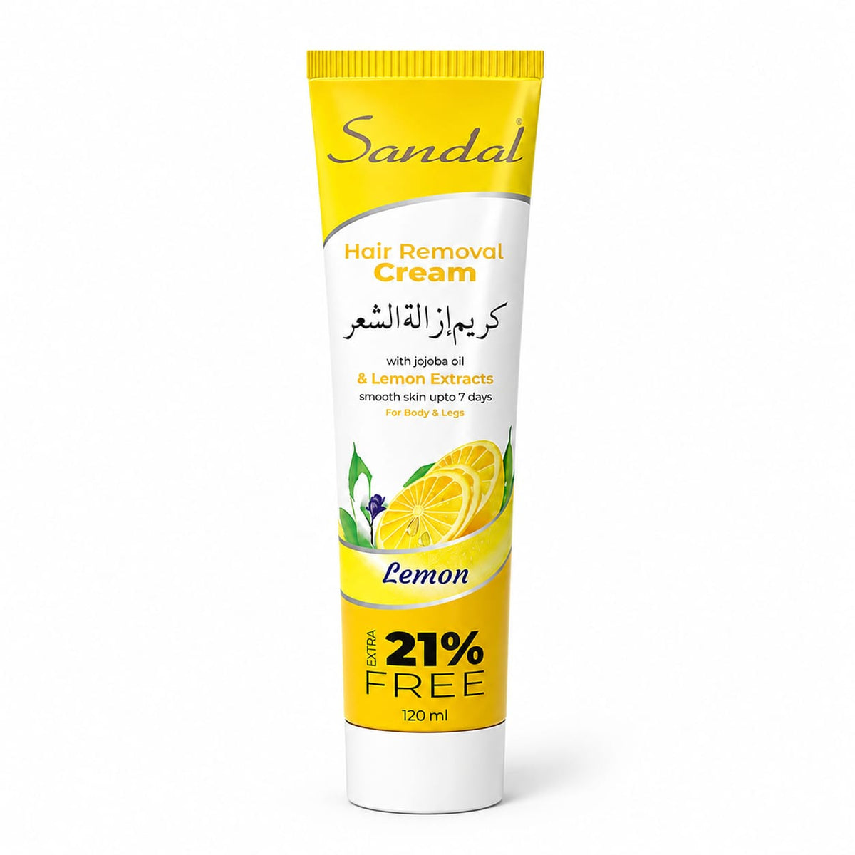 SANDAL LEMON JAR HAIR REMOVALCREAM 120ML