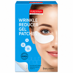 PUREDERM WRINKLE REDUCER GEL EYE PATCHES ADS665 6PCS
