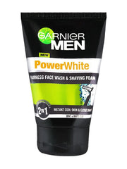 Garnier Men Power White Face & Shaving Foam 100Ml